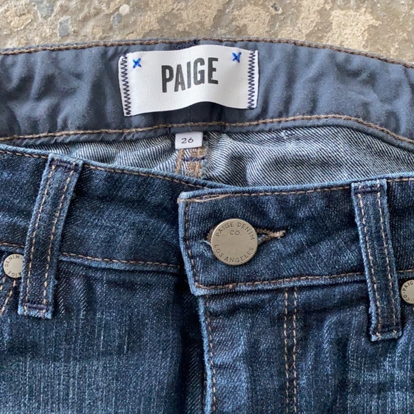 Paige denim skyline boot jeans, size 26, dark blue - Picture 4 of 6